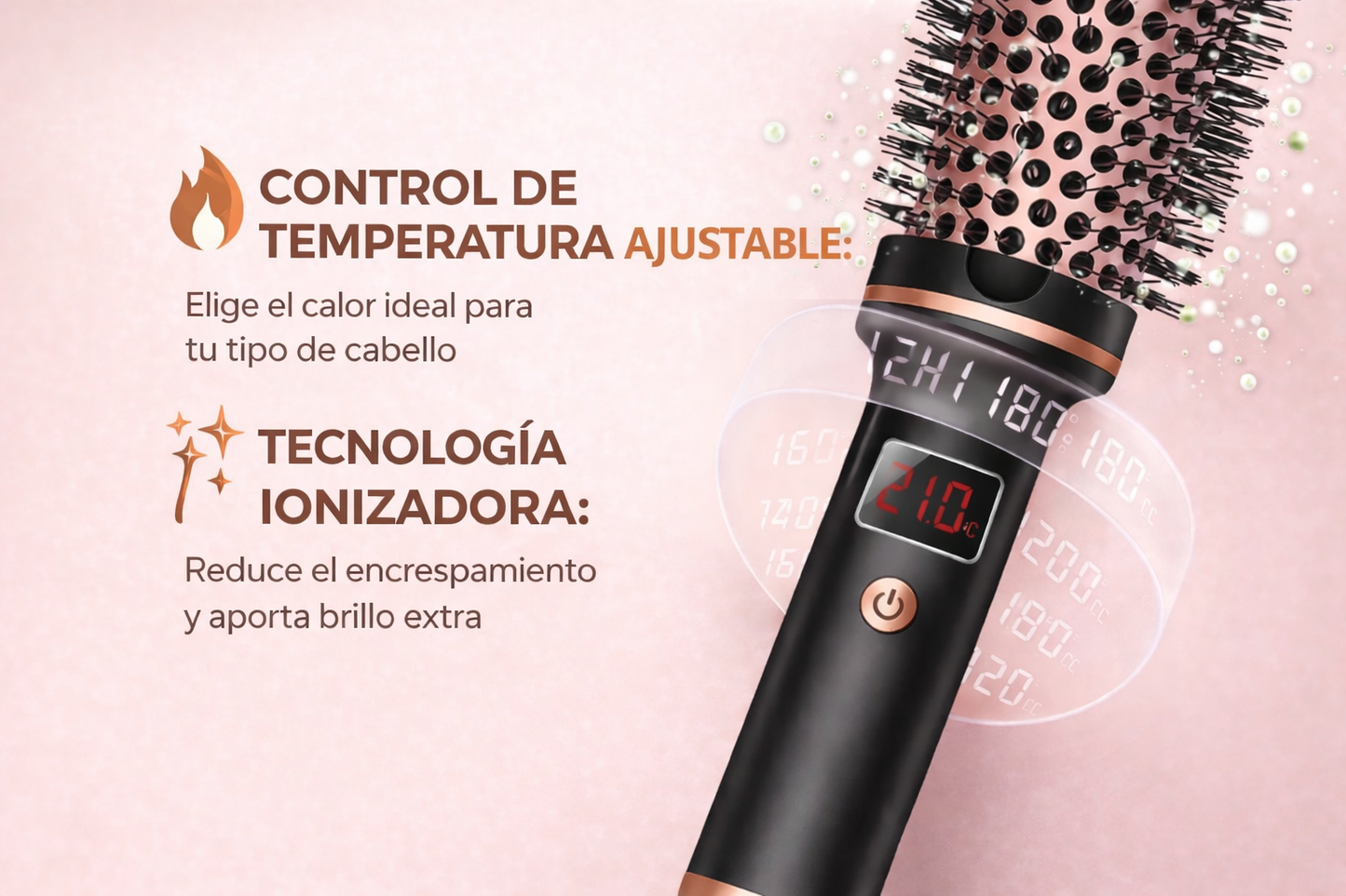 Rizador de pelo iónico 3 en 1