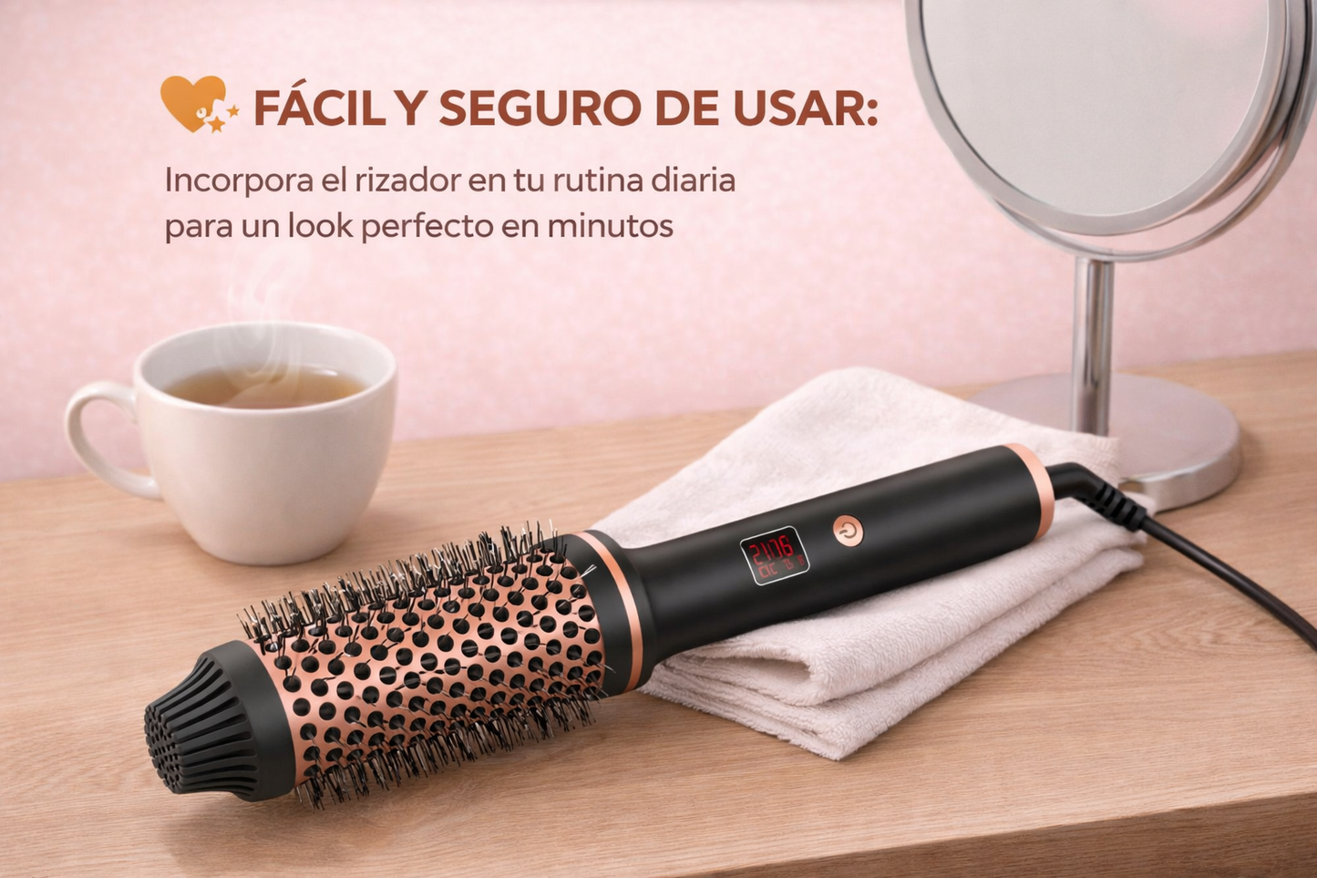 Rizador de pelo iónico 3 en 1